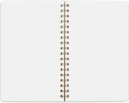 Fringe Studio Paper Spiral Journal, "FLEUR MAGNOLIA VINES", Approx. 6” w x 9.5” h x 0.5", 160 Pg, Fleur Collection (140PA006FSC)