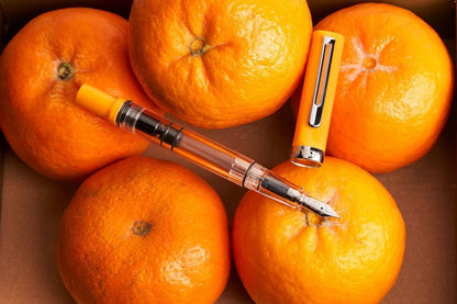 TWSBI TWC10032 Fountain Pen, Eco T Saffron CT, Suction Type, Fine Point F