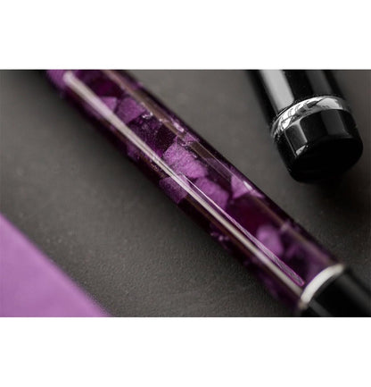 Conklin Duragraph Fountain Pen Ice Blue - Fine Nib, Elegant Writing Instrument with Cool Blue Finish