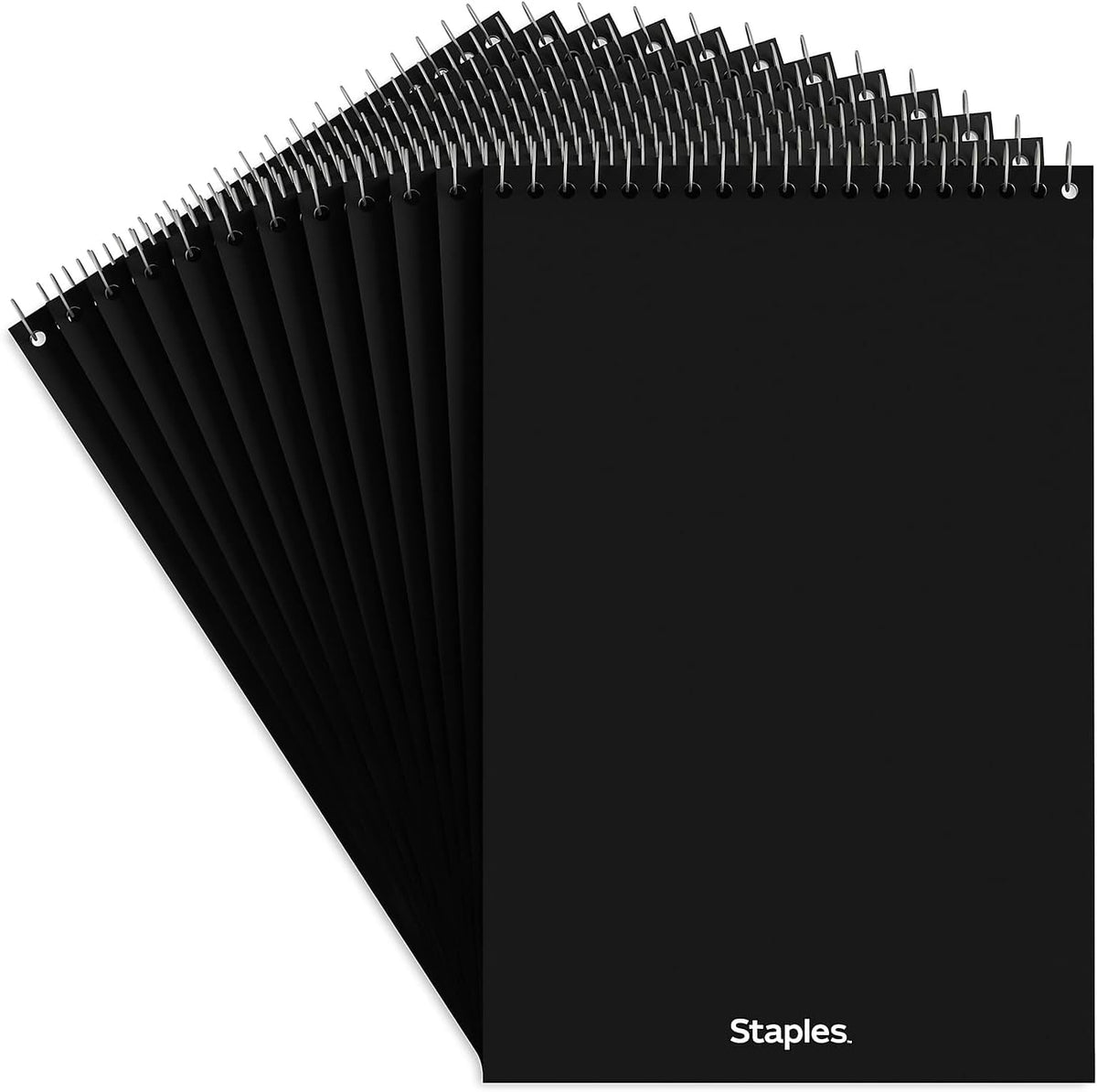 Staples Steno Notepads, 6x9 Inch, Gregg Ruled, Wirebound, 12-Pack