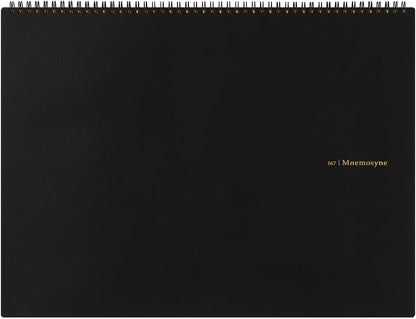 Maruman Mnemosyne Spiral Notebook, Horizontal A3, 11.69"x16.54", 5mm Grid