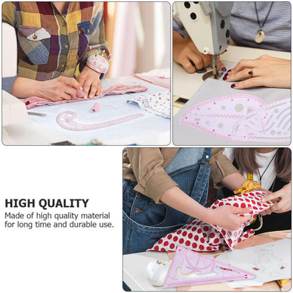 9pcs French Metric Ruler Set, Curved Sewing Tools for Pattern Making