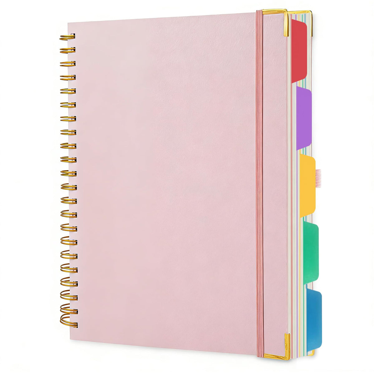 VANRTTO Hardcover Spiral Notebook 8.5x11 IN Notebooks College Ruled Green