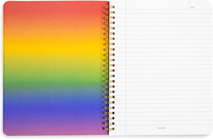 ban.do Small Colorful Spiral Notebook (Mid-Century Stripe)