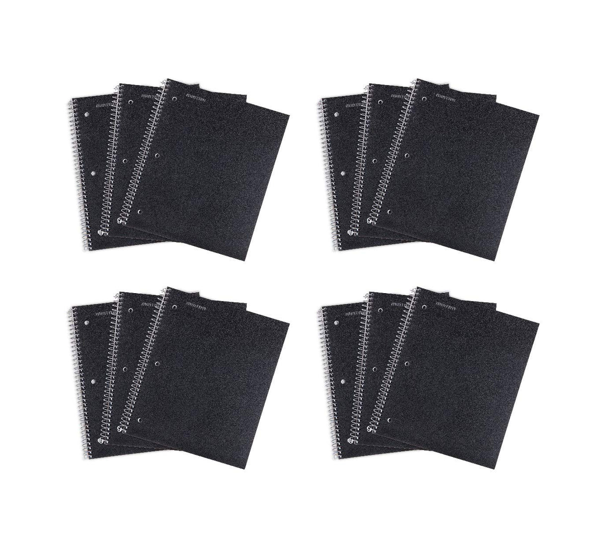 Mintra Office Durable Spiral Notebooks, 1 Subject, (Spring Pink, Sun Yellow, Arctic Ice, College Ruled 3pk)