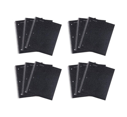 Mintra Office Durable Spiral Notebooks, 1 Subject, (Spring Pink, Sun Yellow, Arctic Ice, College Ruled 3pk)
