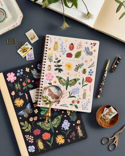RIFLE PAPER CO. Curio Spiral Notebook with Full-Color Illustration