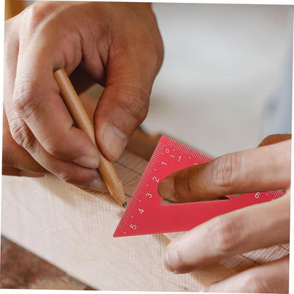 Metal Triangle Ruler Set, 4 Piece Aluminum Alloy Stationery