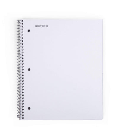 Mintra Office Durable Spiral Notebooks, 1 Subject, (Spring Pink, Sun Yellow, Arctic Ice, College Ruled 3pk)