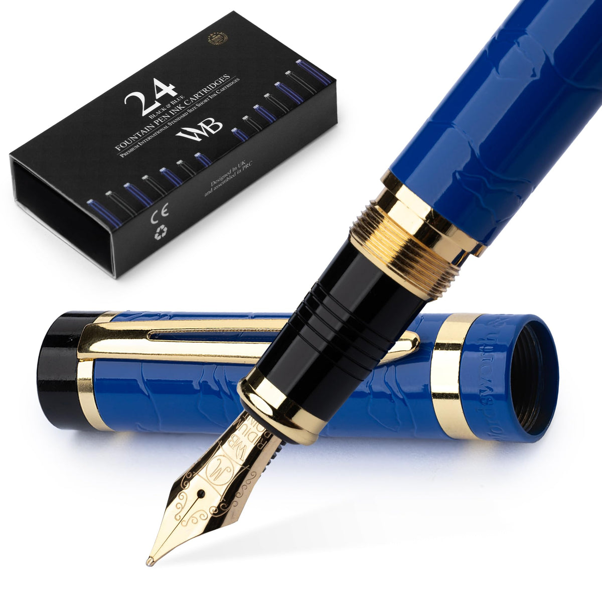 Wordsworth & Black Primori Luxury Fountain Pen Set for Writing, Medium Nib