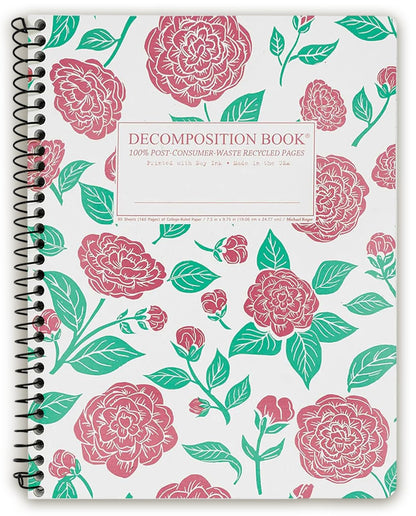 Decomposition Bluebells College Ruled Spiral Notebooks – 9.75 x 7.5 Journal with 160 Lined Pages – Notebooks for School Supplies, Home & Office – 100% Recycled Paper – Made in USA