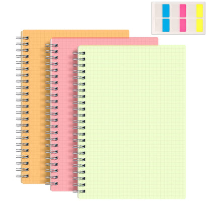 RETTACY Graph Grid Paper Notebook, 160 Pages per Pack, A5 (5.7'' × 8.3'')