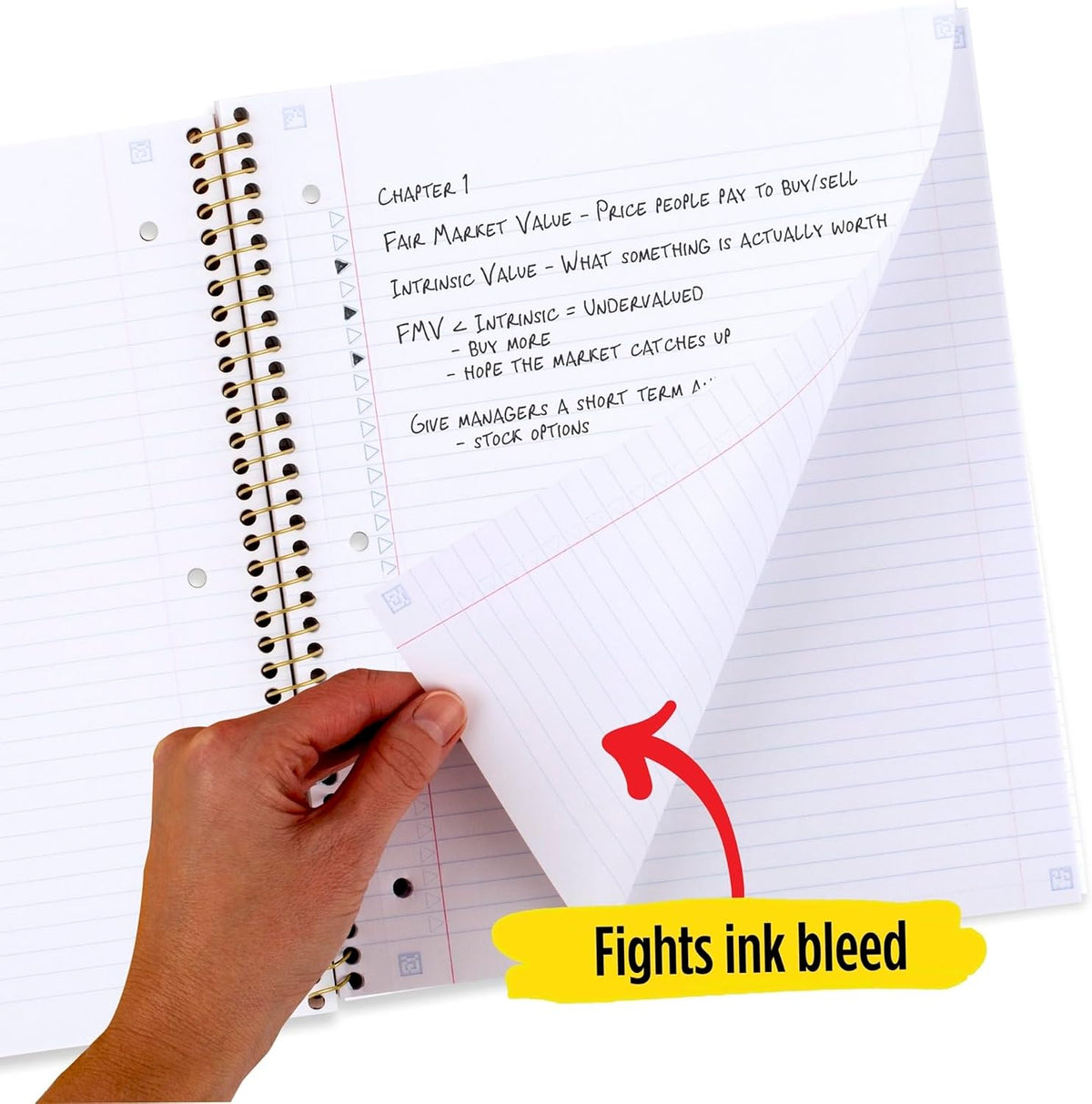 Five Star Spiral Notebooks, 1 Subject, College Ruled, 11" x 8-1/2", Cute Designs Bright Colors, 3 Pack, Design May Vary.