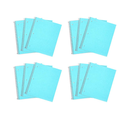 Mintra Office Durable Spiral Notebooks, 1 Subject, (Spring Pink, Sun Yellow, Arctic Ice, College Ruled 3pk)