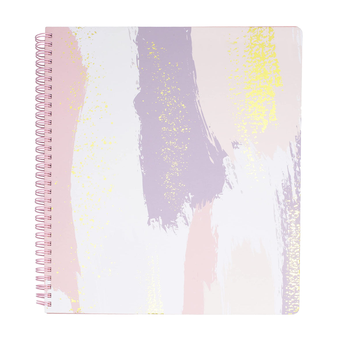 Steel Mill & Co. Cute Floral Large Spiral Notebook, Orange Flower