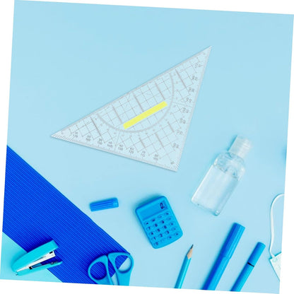 5pcs Plastic Triangle Ruler Set for Math Drawing and Geometry