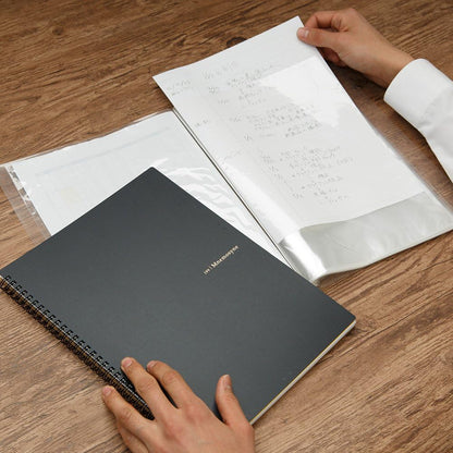Maruman Mnemosyne Spiral Notebook, A4, 8.27"x11.69", 7mm College Ruled