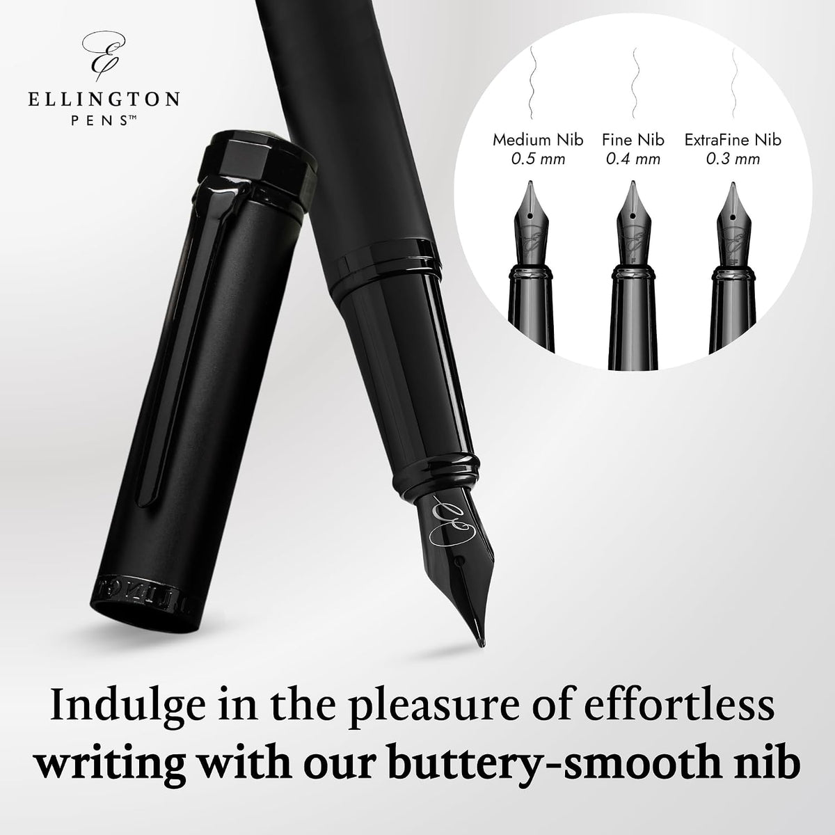 Luxury Fountain Pen Set for Writing, Refillable Ink Converter, Gift Box