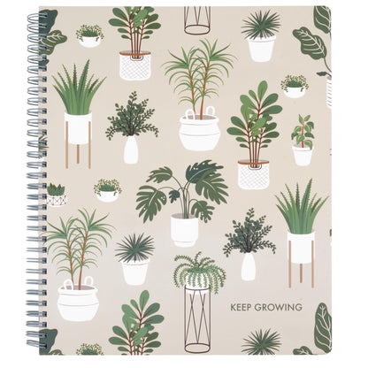Steel Mill & Co. Cute Floral Large Spiral Notebook, Orange Flower