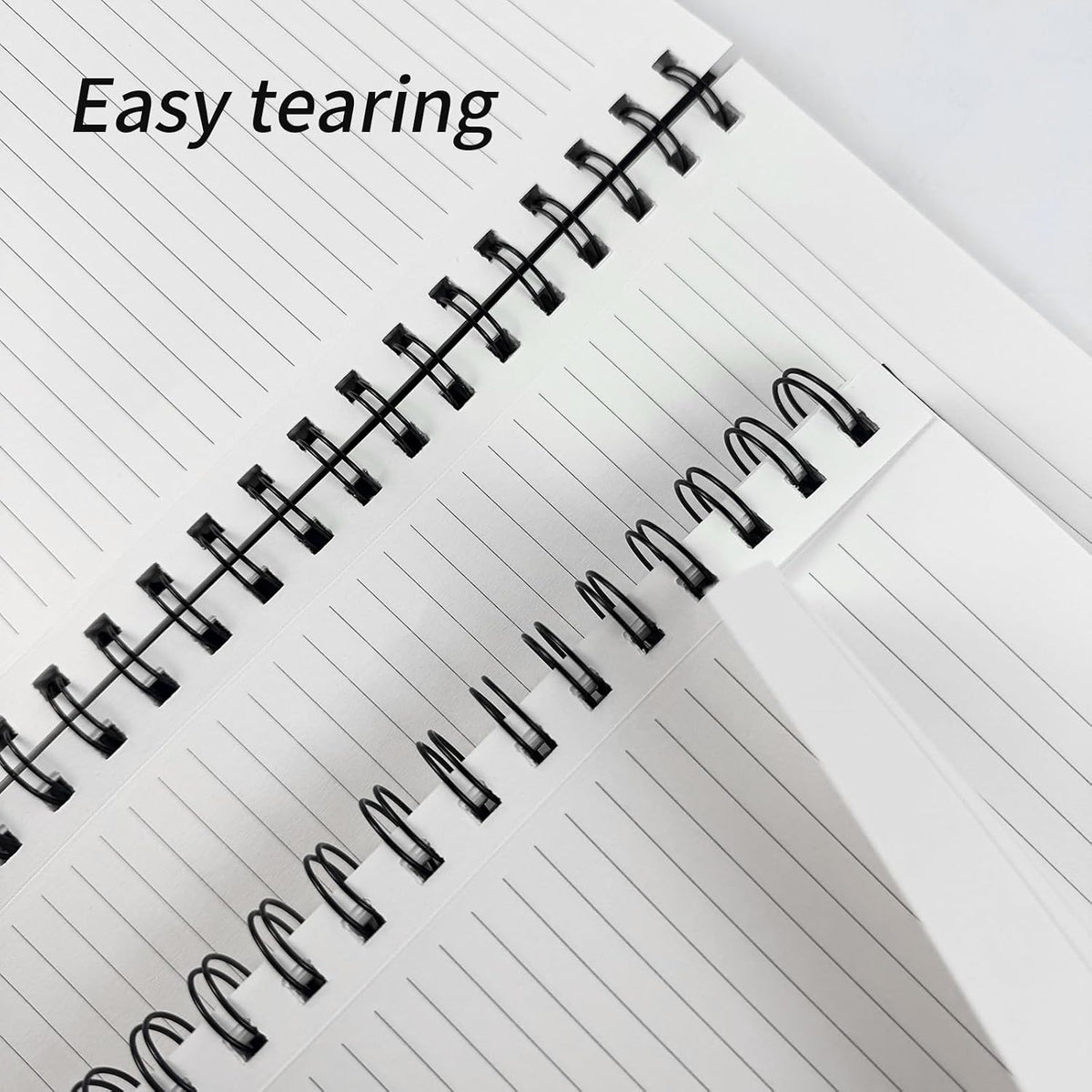 Lined Spiral Notebook B5 Hardcover Black Journal 100GSM 7x10