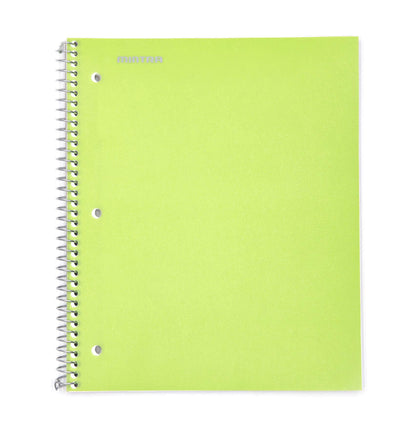 Mintra Office Durable Spiral Notebooks, 1 Subject, (Spring Pink, Sun Yellow, Arctic Ice, College Ruled 3pk)