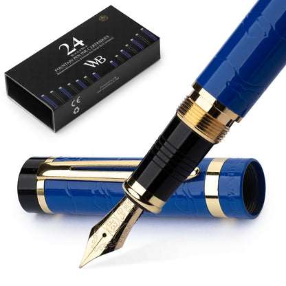 Wordsworth & Black Primori Luxury Fountain Pen Set for Writing, Medium Nib