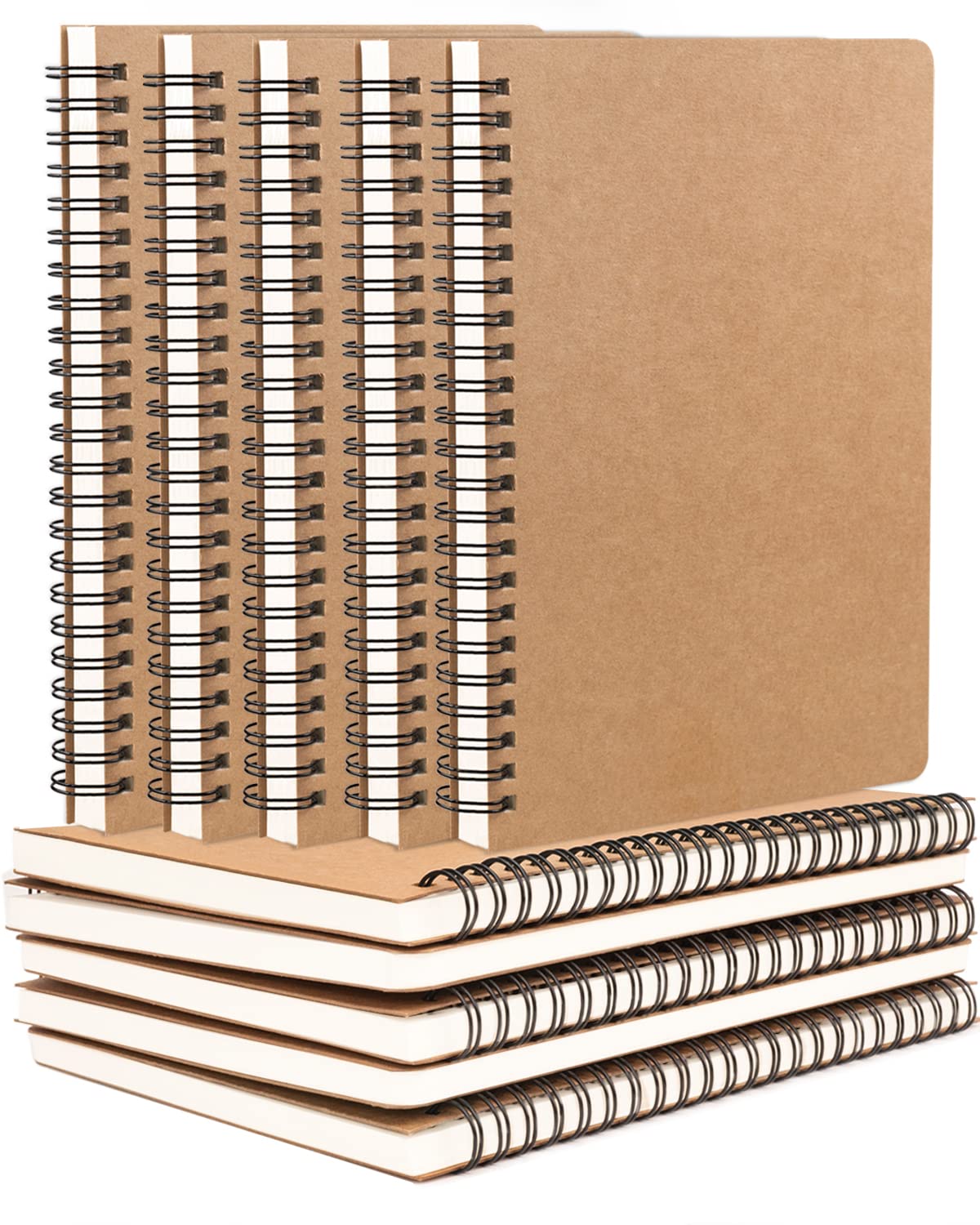 Dynta Spiral Notebooks A5 Lined 20Pcs College Ruled Journals for Work, School and Travel, Good for Students and Office 120 Pages/60 Sheets