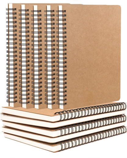 Dynta Spiral Notebooks A5 Lined 20Pcs College Ruled Journals for Work, School and Travel, Good for Students and Office 120 Pages/60 Sheets