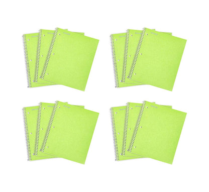 Mintra Office Durable Spiral Notebooks, 1 Subject, (Spring Pink, Sun Yellow, Arctic Ice, College Ruled 3pk)