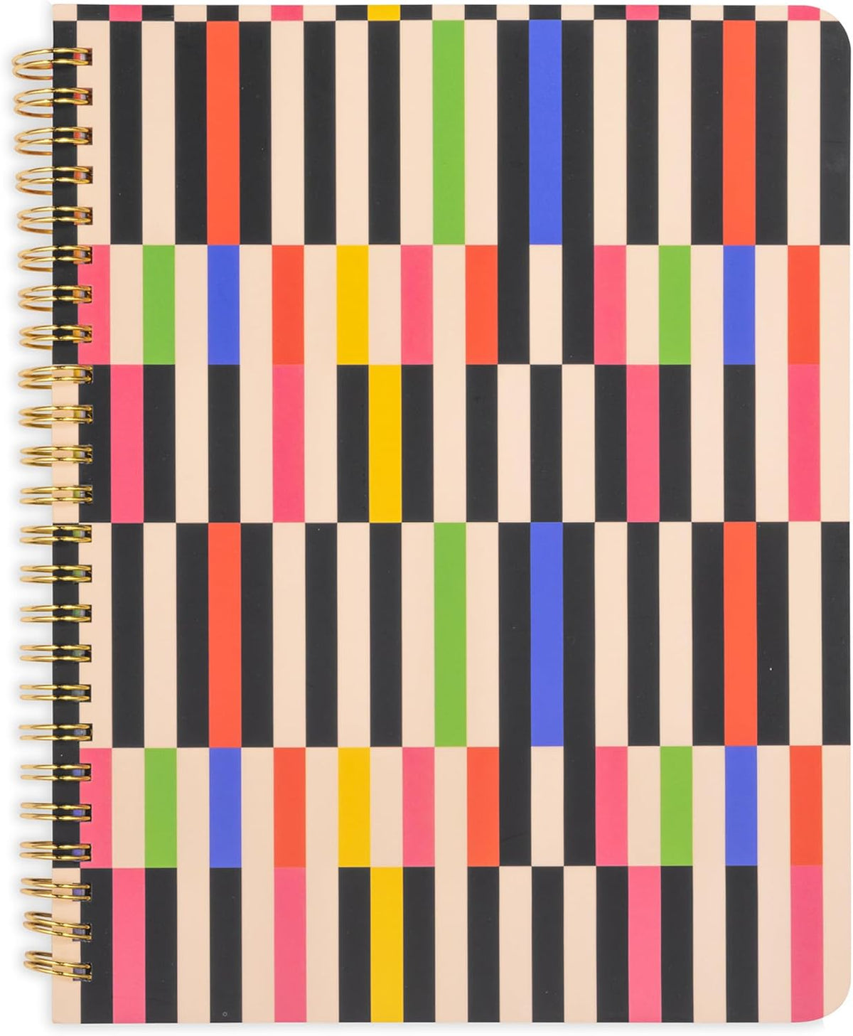 ban.do Small Colorful Spiral Notebook (Mid-Century Stripe)