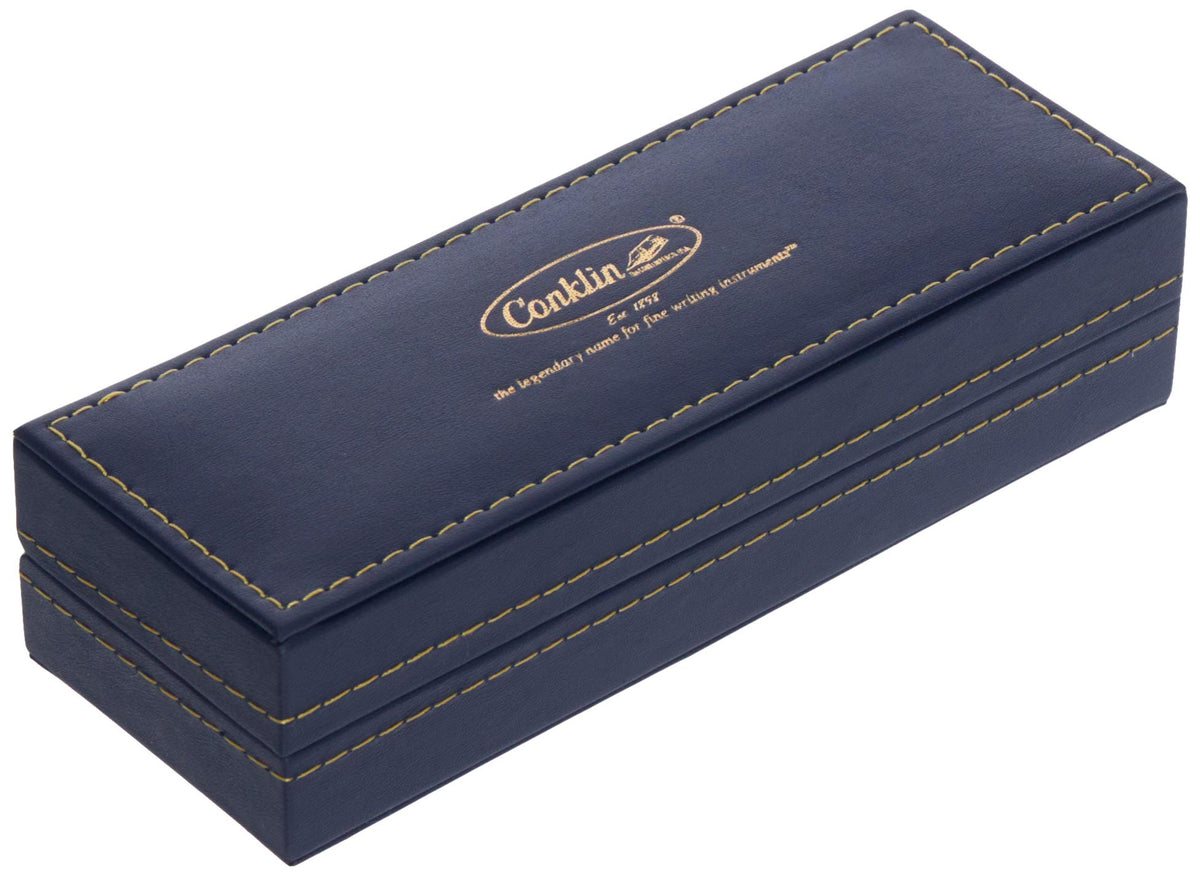 Conklin Duragraph Fountain Pen Ice Blue - Fine Nib, Elegant Writing Instrument with Cool Blue Finish