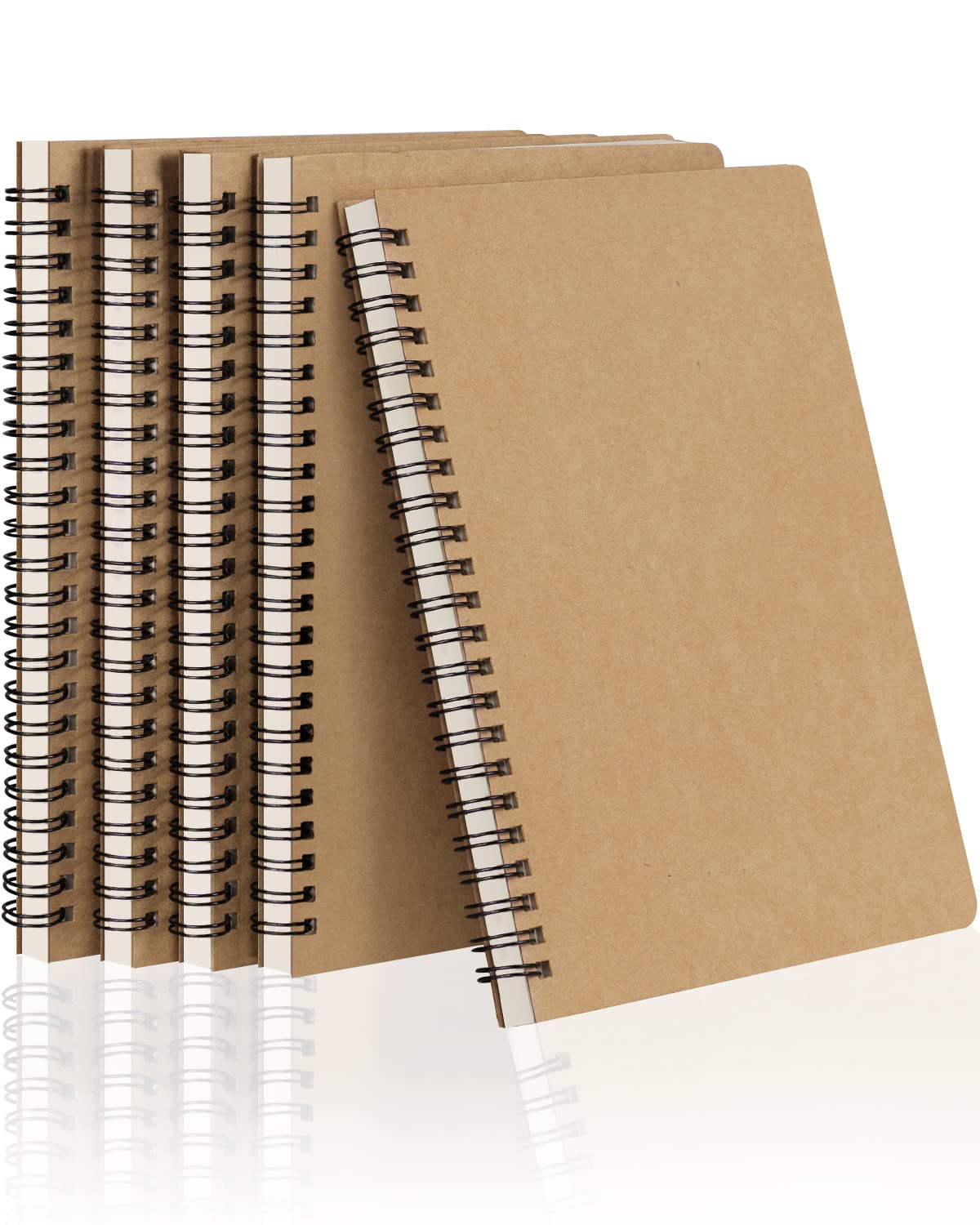 Dynta Spiral Notebooks A5 Lined 20Pcs College Ruled Journals for Work, School and Travel, Good for Students and Office 120 Pages/60 Sheets