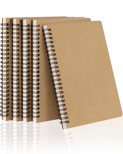 Dynta Spiral Notebooks A5 Lined 20Pcs College Ruled Journals for Work, School and Travel, Good for Students and Office 120 Pages/60 Sheets