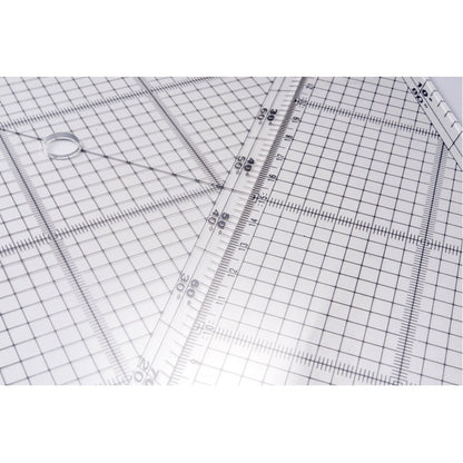 STAEDTLER 966 24 Triangle Ruler Drawing Set for Layout 9.4 inches (24 cm)