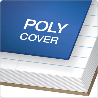 Oxford Spiral Notebooks, 1-Subject, Wide Ruled Paper, Durable Plastic Cover, 100 Sheets, Divider Pocket, 3 per Pack (10389)