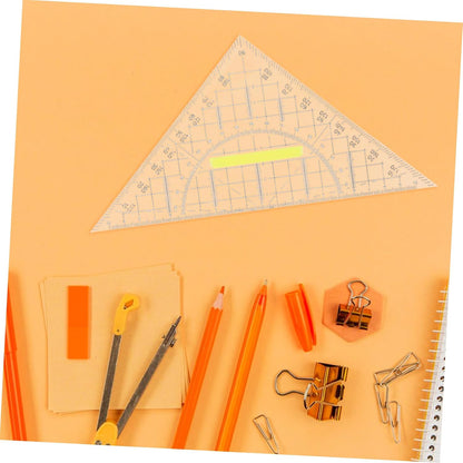 Plastic Geometry Set Drawing Triangle Rulers for Precise Angles 5pcs