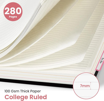Taja Spiral Notebooks for Work 5 Subject Notebook with Removable Dividers