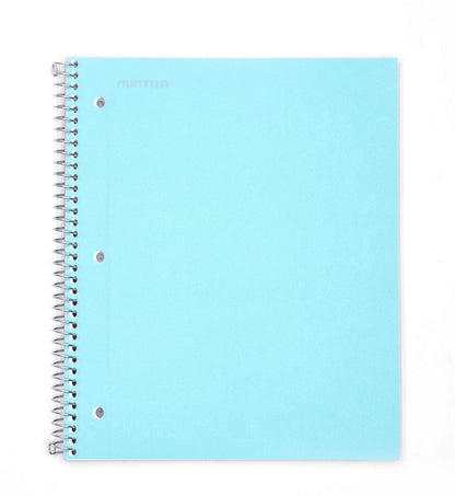 Mintra Office Durable Spiral Notebooks, 1 Subject, (Spring Pink, Sun Yellow, Arctic Ice, College Ruled 3pk)