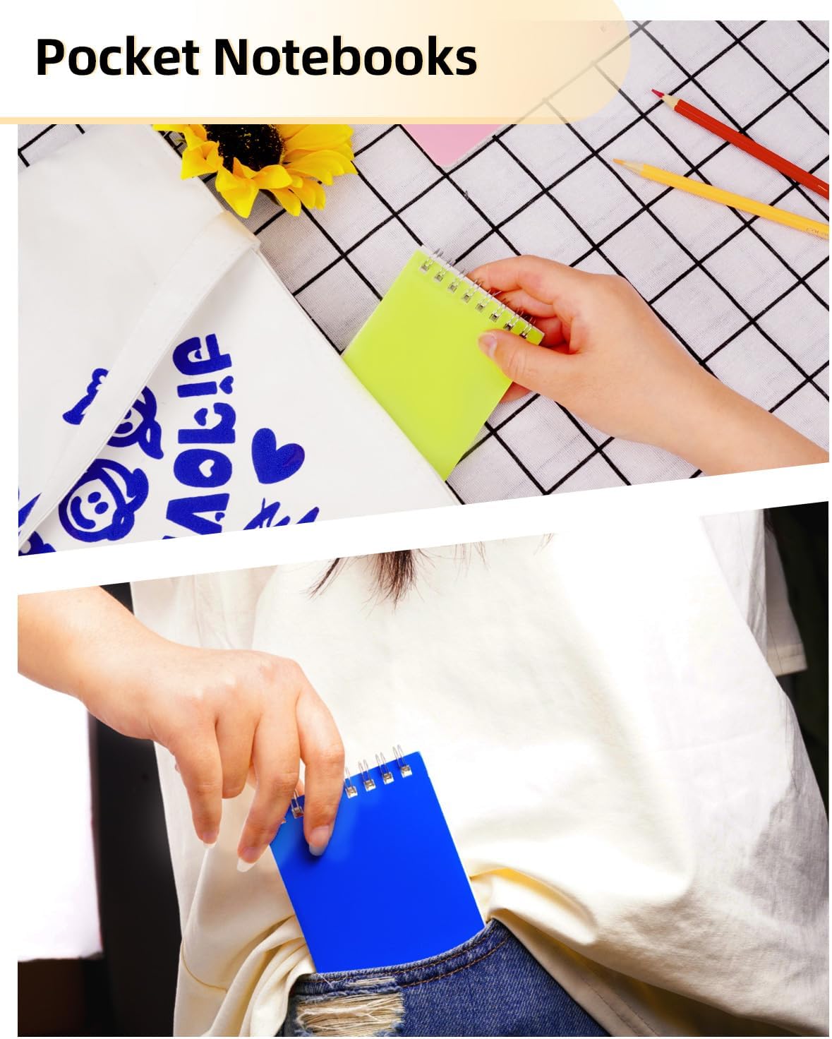 Dynta Mini Spiral Notebooks Bulk 3x5 Inch Memo Pads,Small Notepad Top Bound