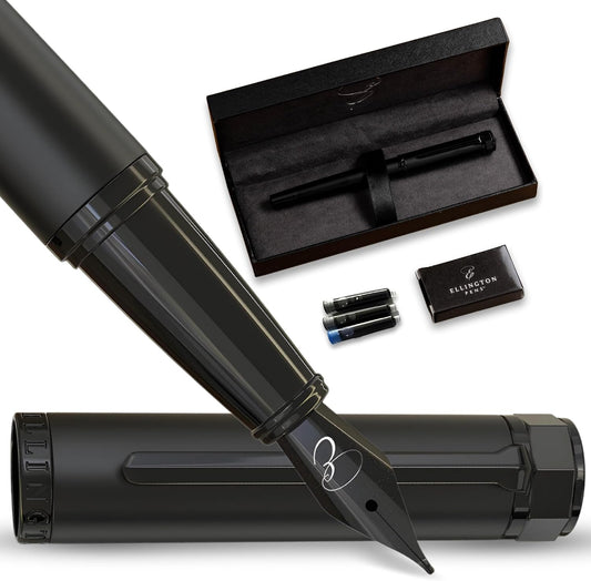 Luxury Fountain Pen Set for Writing, Refillable Ink Converter, Gift Box