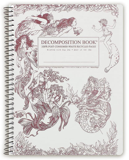 Decomposition Bluebells College Ruled Spiral Notebooks – 9.75 x 7.5 Journal with 160 Lined Pages – Notebooks for School Supplies, Home & Office – 100% Recycled Paper – Made in USA