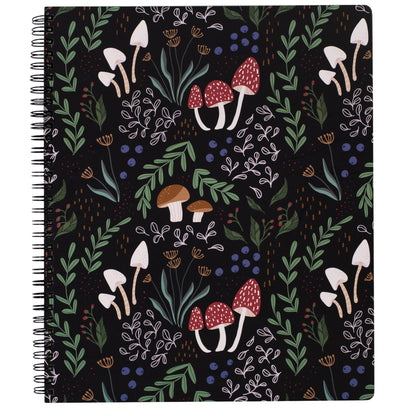 Steel Mill & Co. Cute Floral Large Spiral Notebook, Orange Flower