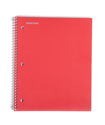 Mintra Office Durable Spiral Notebooks, 1 Subject, (Spring Pink, Sun Yellow, Arctic Ice, College Ruled 3pk)