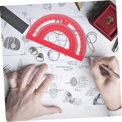 Aluminum Alloy Metal Geometry Set, Ruler Kit for Drafting