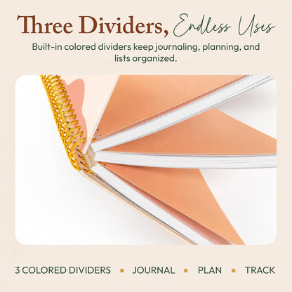 300-Page Hard Cover Notebook with Affirmations - B5 Spiral Bound