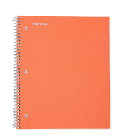 Mintra Office Durable Spiral Notebooks, 1 Subject, (Spring Pink, Sun Yellow, Arctic Ice, College Ruled 3pk)