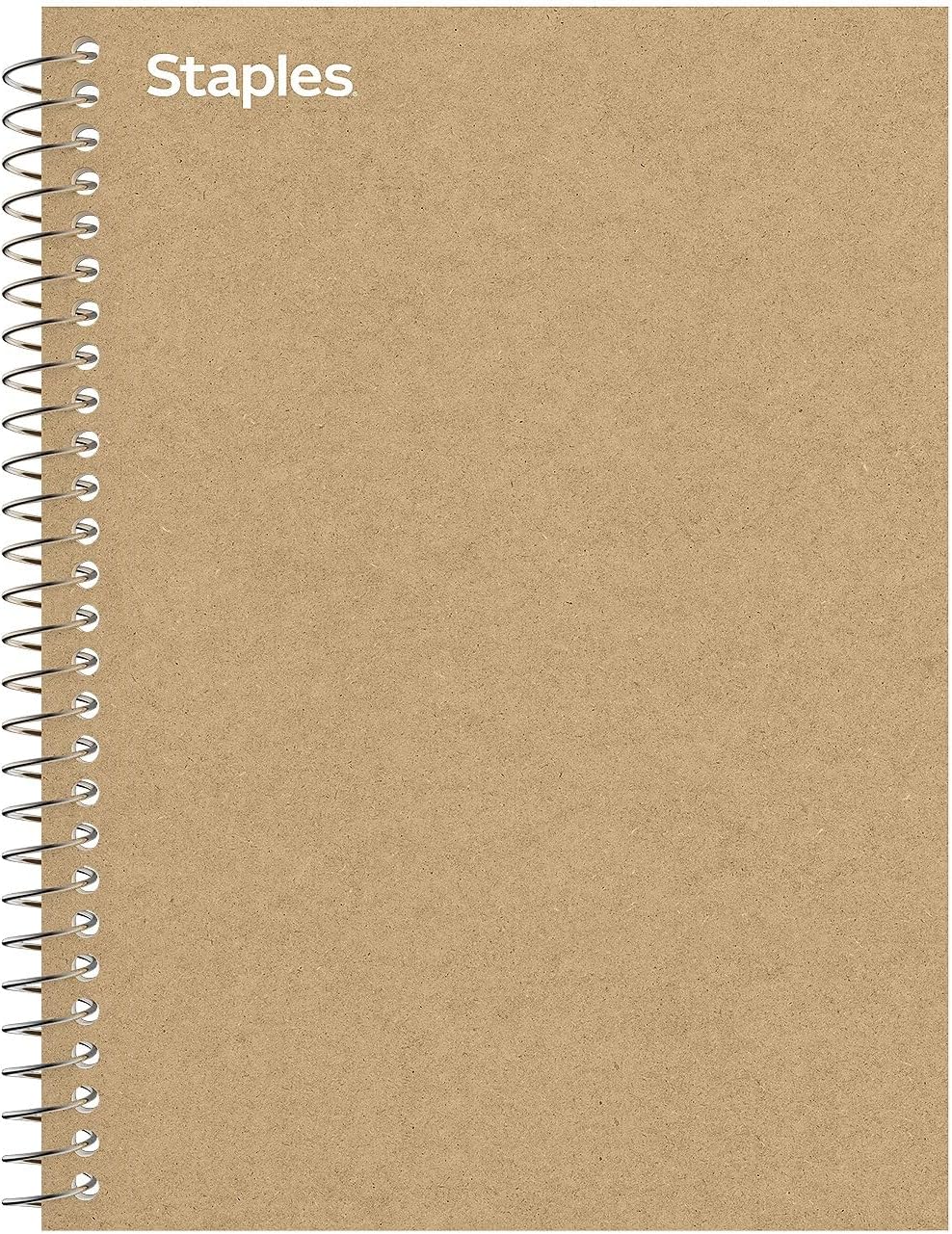 Staples 1-Subject Notebook, 5.875x9 Inch, College Ruled, Brown