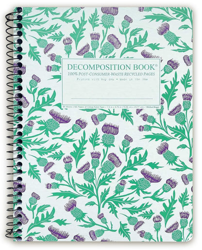 Decomposition Everglades College Ruled Spiral Notebook - 9.75 x 7.5 Journal with 160 Lined Pages - 100% Recycled Paper - Notebooks for School Supplies, Home & Office - Made in USA