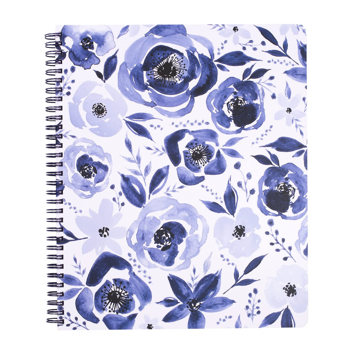 Steel Mill & Co. Cute Floral Large Spiral Notebook, Orange Flower