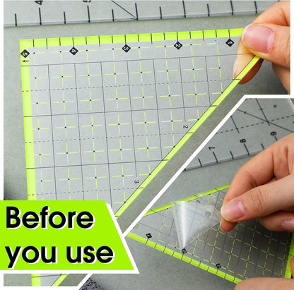 2 Pcs Triangle Quilting Ruler Folded Corner Clipper 45 Degree Quilting